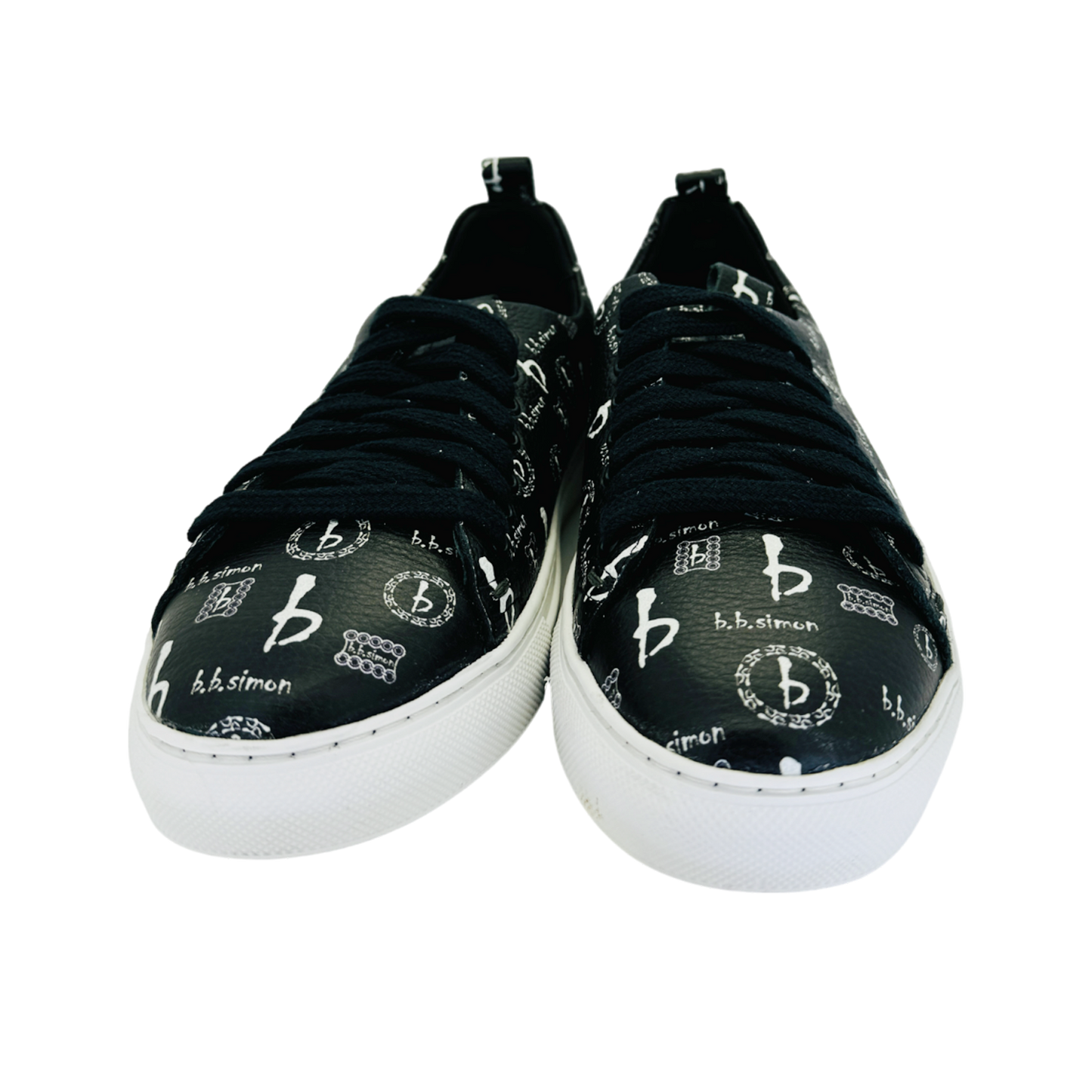 Men BB Pattern Sneakers Black