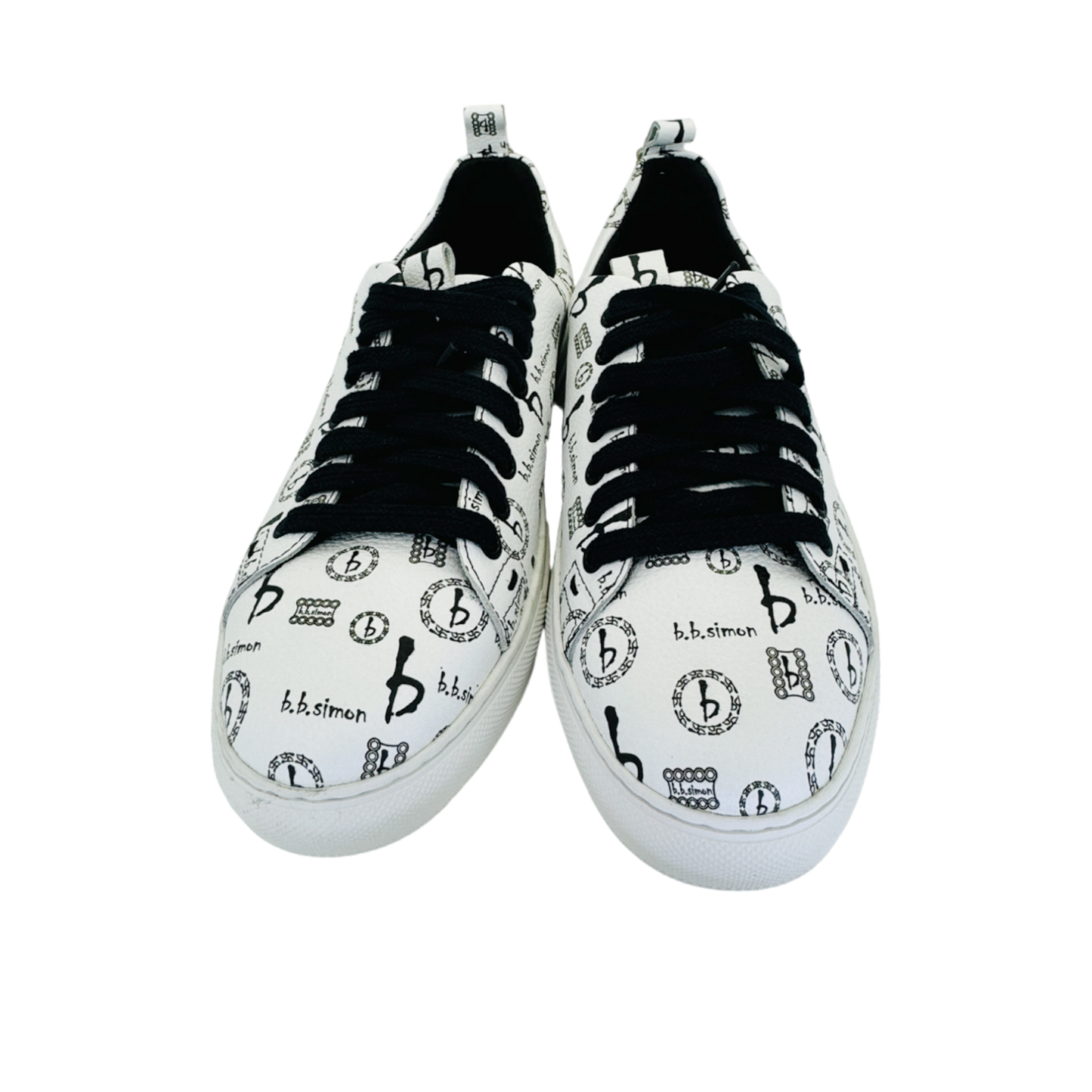 Men BB Pattern Sneakers White