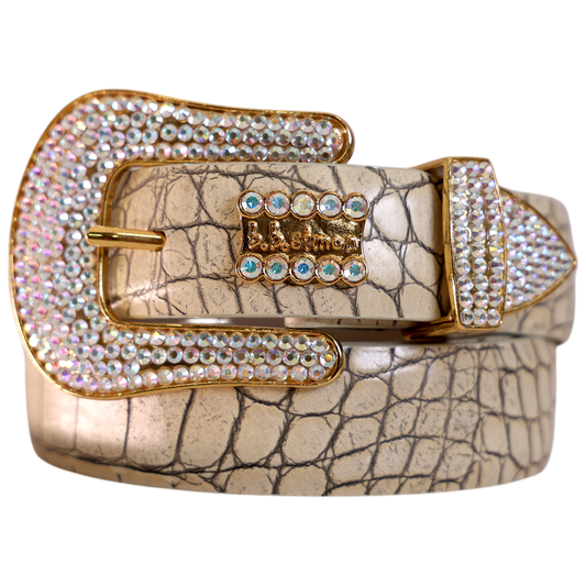 Classic Skinny White Croc AB