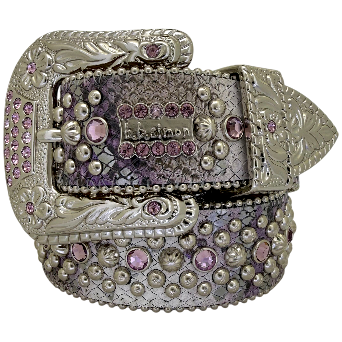 Trojan Silver Amethyst Snakeskin