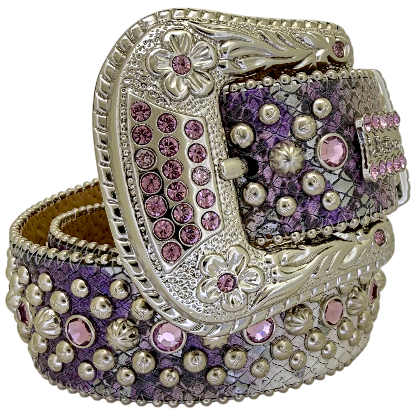 Trojan Silver Amethyst Snakeskin