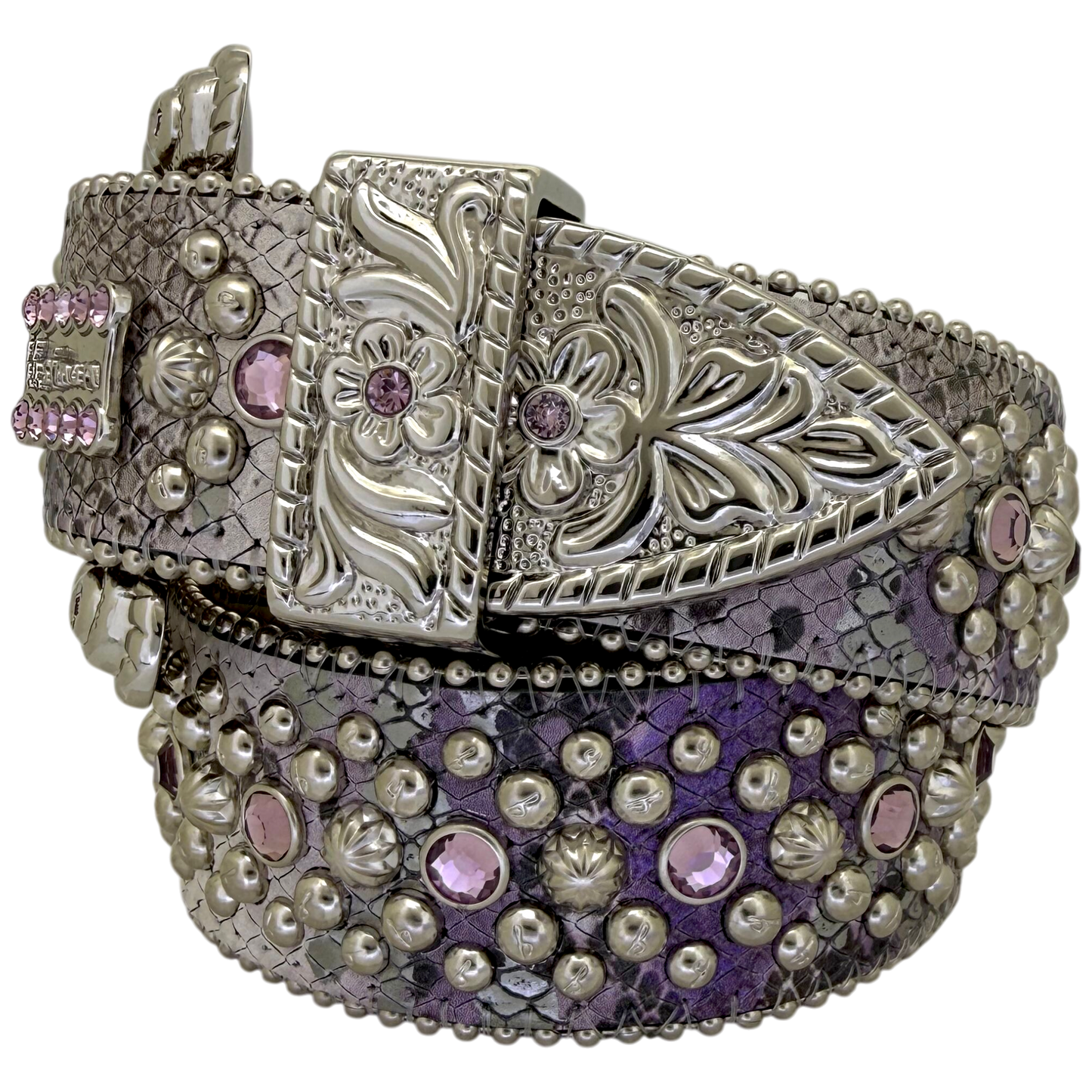 Trojan Silver Amethyst Snakeskin