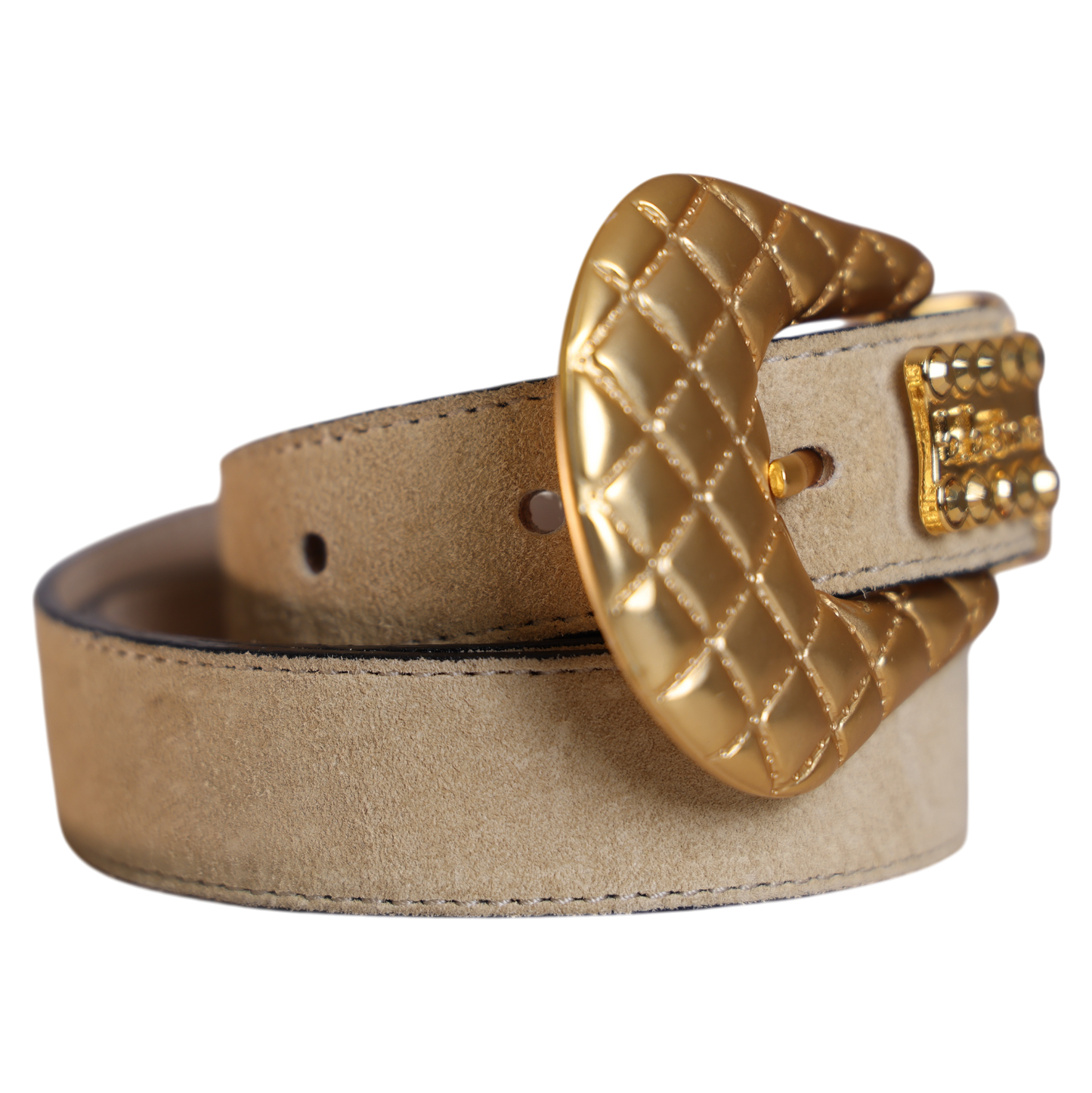 Gold Skinny Classic Tan Suede