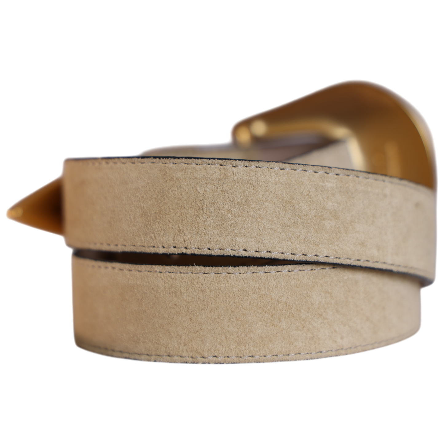 Gold Skinny Classic Tan Suede