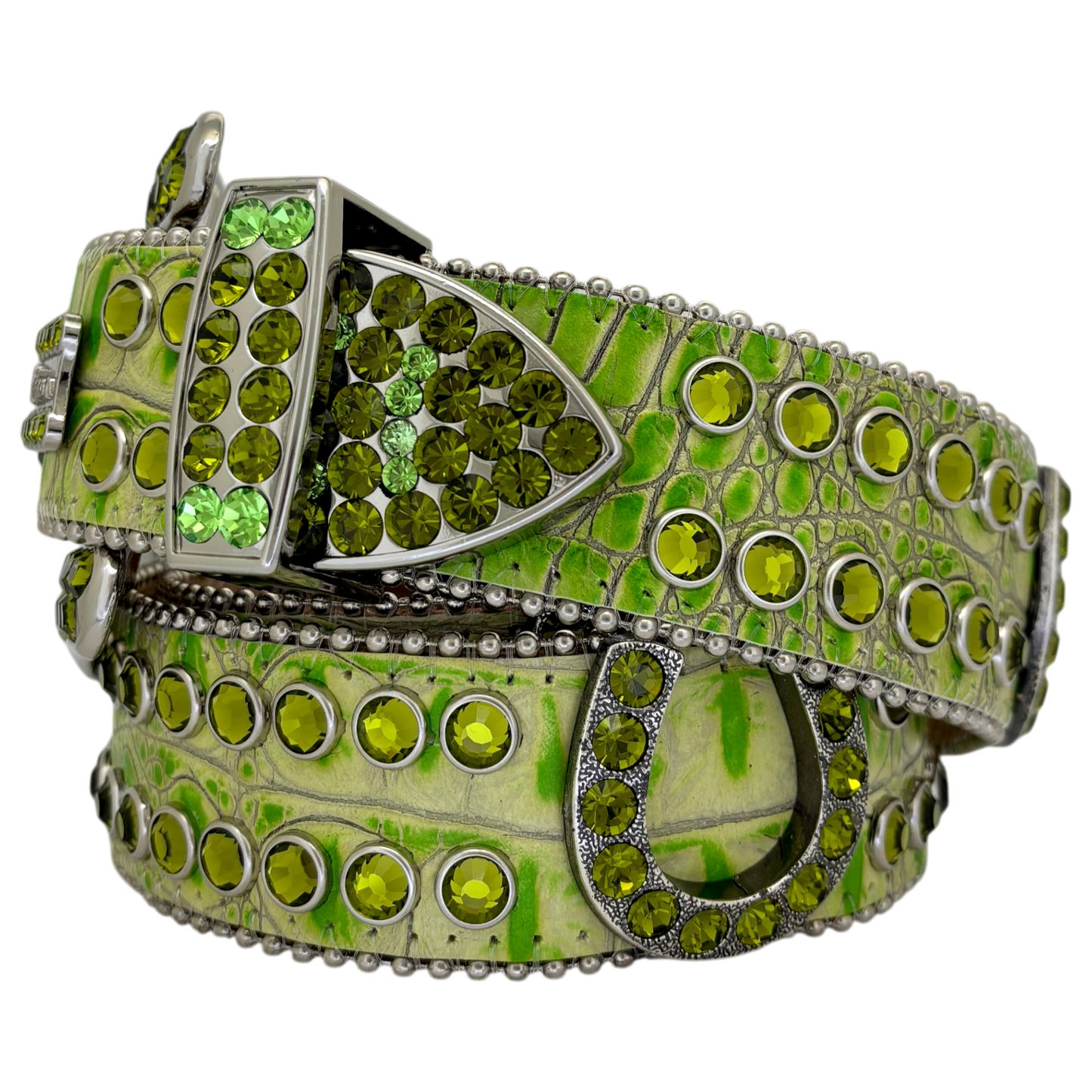 Green Horseshoe Croc