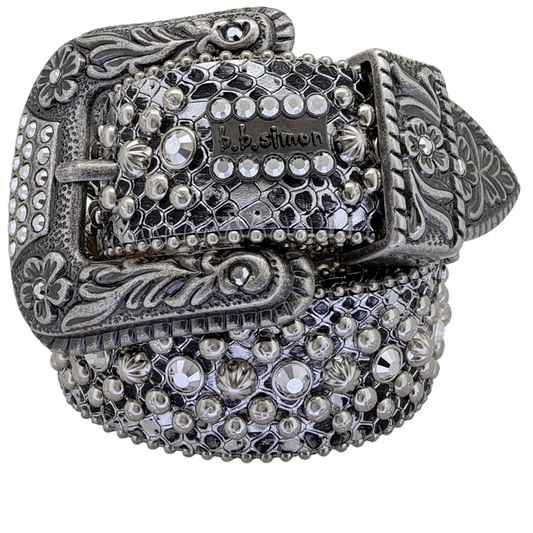 Silver Coiled Serpent - Chrome / Old Silver