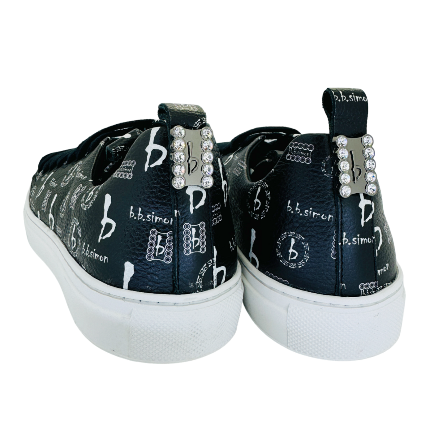 Women BB Pattern Sneakers Black