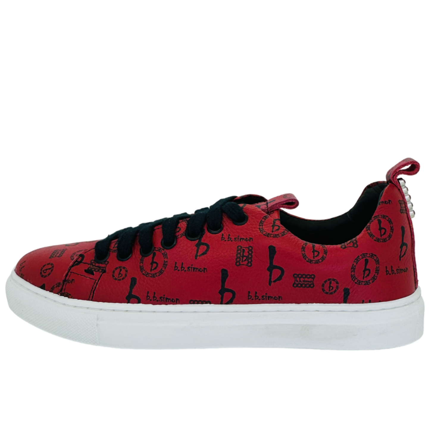 Women BB Pattern Sneakers Red