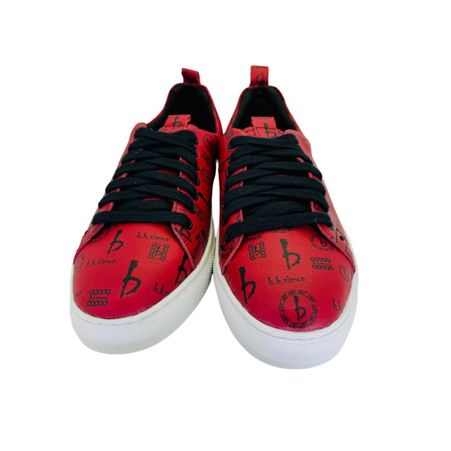 Women BB Pattern Sneakers Red