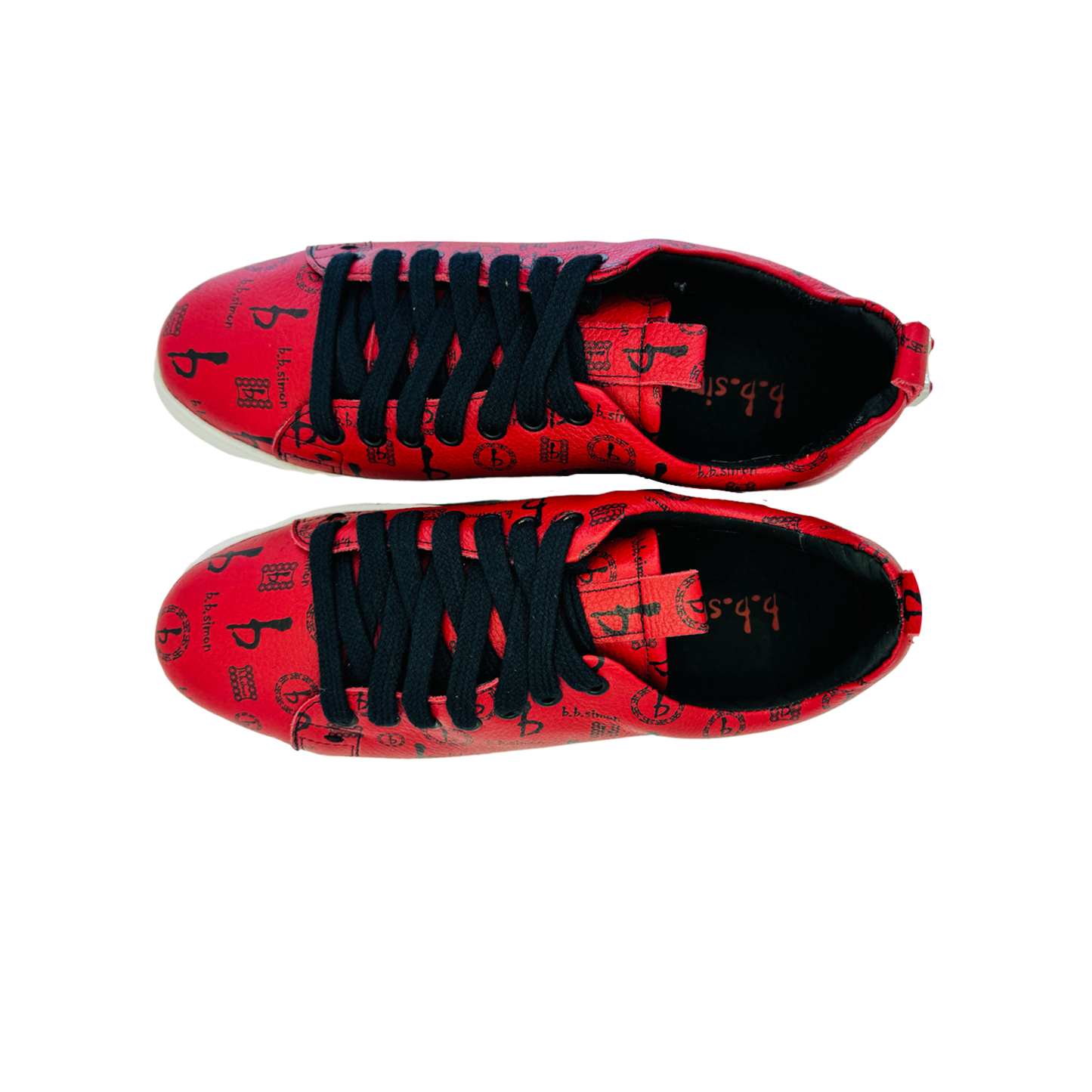 Women BB Pattern Sneakers Red