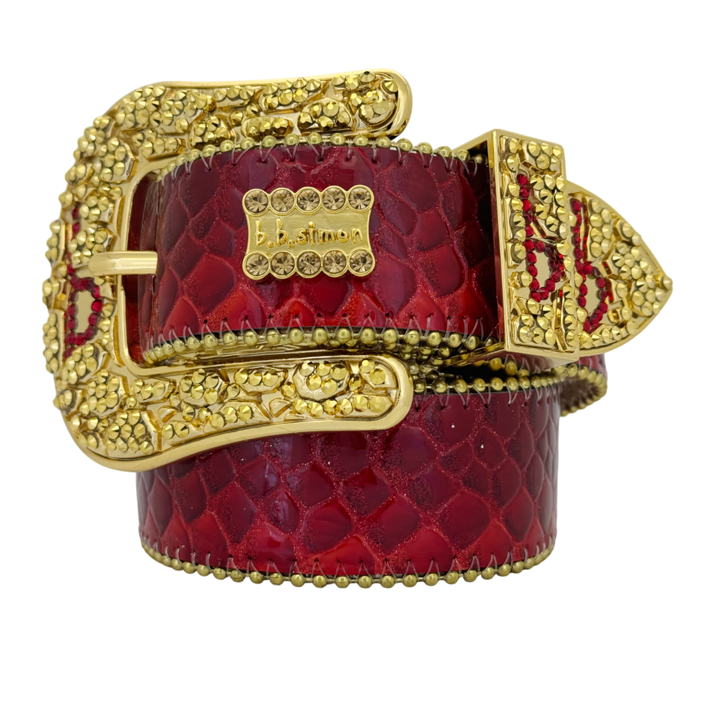 Triple ‘b’ Red Snakeskin Classic