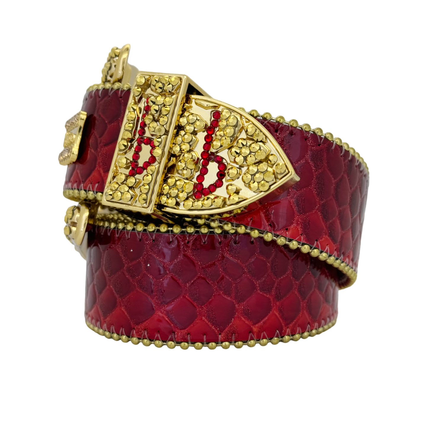 Triple ‘b’ Red Snakeskin Classic