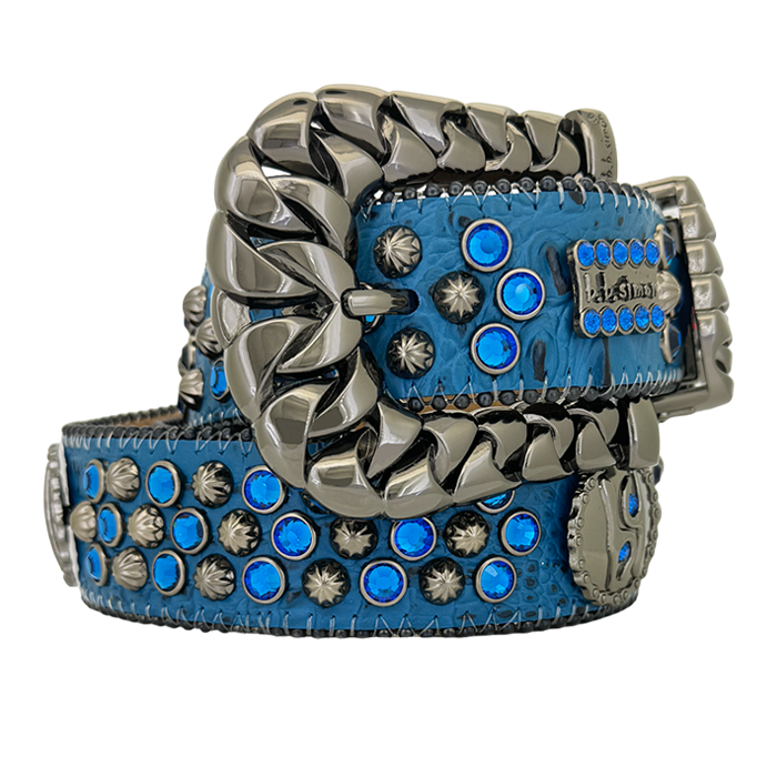 Cuban b’ Chain Capri Blue/Black