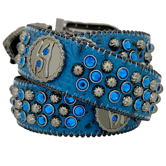 Cuban b’ Chain Capri Blue/Black