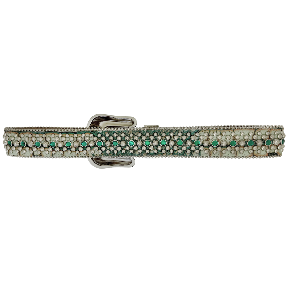 Trojan Patent Leather Croc Green