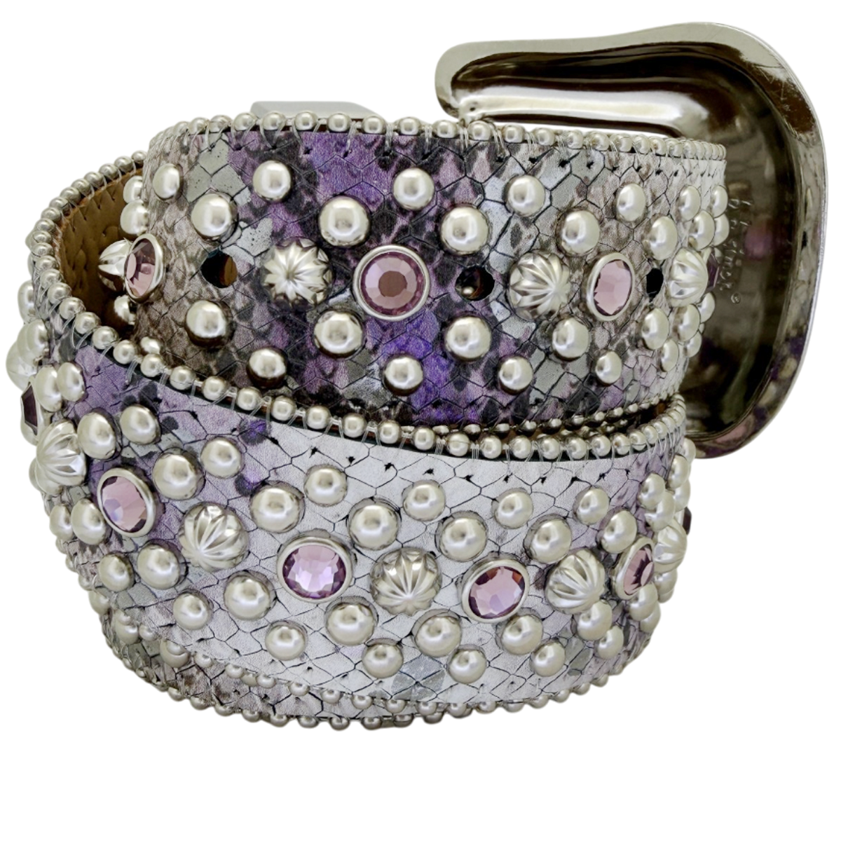 Trojan Silver Amethyst Snakeskin
