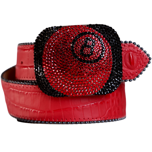 Croc Red / Black Classic 8-Ball